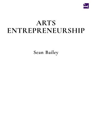 Cover image for Arts Entrepreneurship